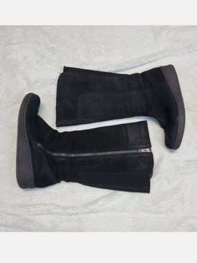 Born Black Zipper Leather Riding‎ Boots Women 6 Classic Cozy Comfy Capsule Moto